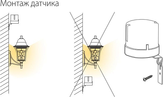 Датчик освещенности 5500W IP44 SNS L 07 Elektrostandard - фото