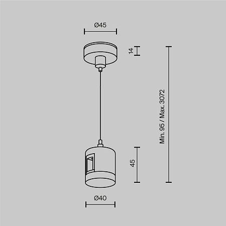 Комплектующие для систем освещения с токоведущими элементами Technical TRA157SW-IPC1-PT - фото