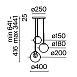 Подвесной светильник Maytoni Basic form MOD521PL-03G - фото