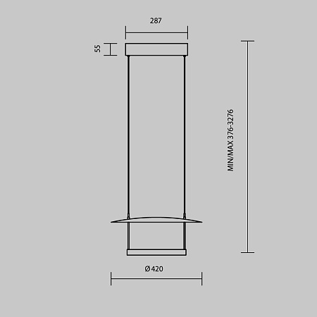 Подвесной светильник Maytoni Ambience MOD280PL-L23B3K1 - фото