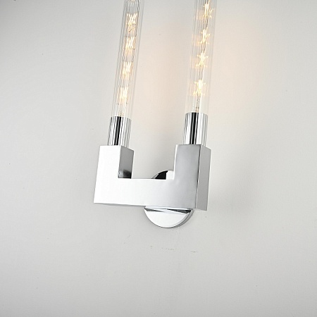 Бра Canelle Wall Lamp Double Sconces Chrome Imperiumloft 147875-22 - фото