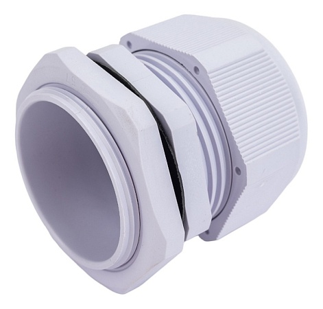 Сальник PG29 диаметр проводника 18-25 мм STEKKER, IP54, серый (DIY упаковка 2 шт) (без мембраны) - фото