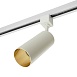 Светильник Feron AL155 трековый однофазный на шинопровод под лампу GU10, белый-золото - фото