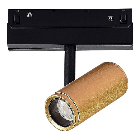 Магнитный трековый светильник Золотистый LED 1*8W 4000K 650Lm Ra>90 36° IP20 D42xH135 4 ST808.246.08 - фото