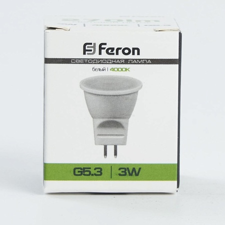 Лампа светодиодная Feron LB-271 MR11 G5.3 3W 230V 4000K - фото