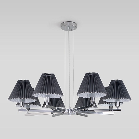 Подвесной светильник Eurosvet 60136/8 хром/графит - фото