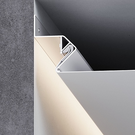 Теневой профиль для натяжных потолков для светодиодной ленты (под ленту до 10 mm) LL-2-ALP020 Elektrostandard - фото