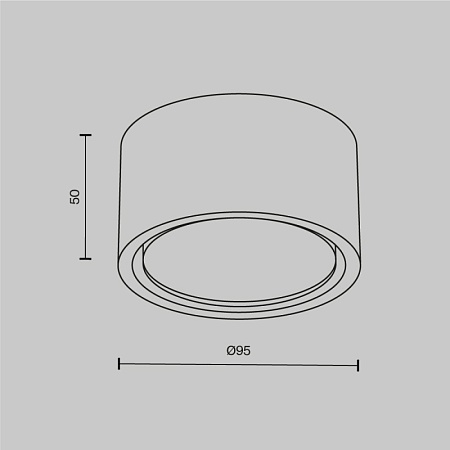 Потолочный светильник Technical C001CL-GX53-W - фото