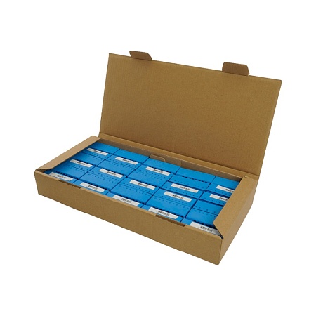 Зажим блочный (групп) для распред.тока нагрузки push-in на 18 точек, сеч 2,5 мм2,690V,41А, 1точка интегр. питание, синий LD580 PTFIX 6-18/25 - фото