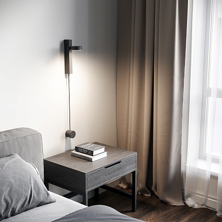 Настенный светодиодный светильник Orco LED с диммером 40112/LED графит Elektrostandard - фото