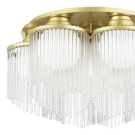 Люстра потолочная ST-Luce Золотистый/Белый E27 7*60W SL1511.202.07 - фото