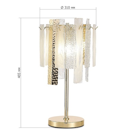 Прикроватная лампа ST-Luce Золотистый/Белый, Золотистый E14 3*40W SL1636.204.03 - фото