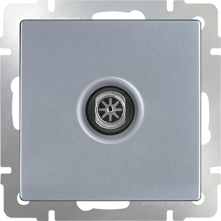 ТВ-розетка оконечная серебряный WL06-TV - фото