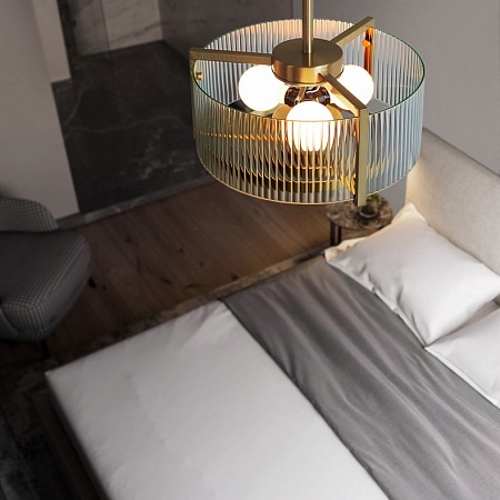 Люстра На Штанге Lussa D38 Imperiumloft 204076-26 - фото