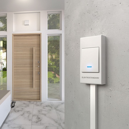 Звонок электромеханический 1M IP44 DBQ26M WM белый Elektrostandard - фото