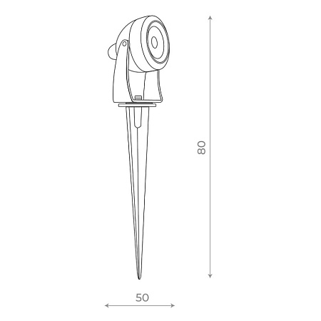 Светильник уличный наземный ST-Luce Черный/Прозрачный LED 1*5W 4000K SL098.405.01 - фото