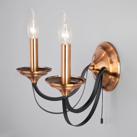 Настенный светильник Eurosvet 60098/2 черный - фото