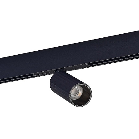 Магнитный трековый светильник Черный LED 1*12W 4000K 700Lm Ra>90 IP20 D50xH173 48VV ST807.446.12 - фото
