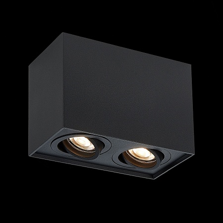 Светильник потолочный Черный GU10 2*50W L181xW100xH123 220V Без ламп ST109.407.02 - фото