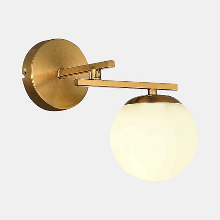 Светильник настенный Латунь/Белый E14 1*40W SLE1195-301-01 - фото