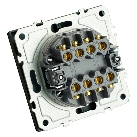 Коннектор L-образный Feron LD5058L прямой угол для соединения светодиодных светильников серии AL5058 - фото