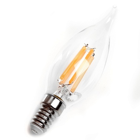 Лампа светодиодная Feron LB-718 Свеча на ветру E14 15W 230V 4000K - фото