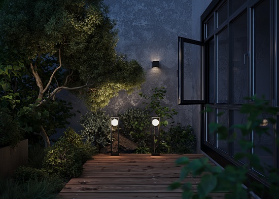 Настенный светильник (бра) Outdoor O483WL-L10GF3K - фото