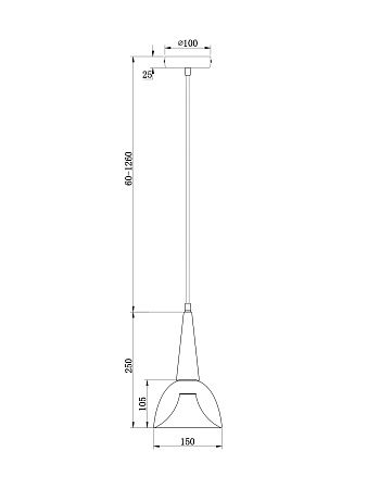 Подвесной светильник Freya FR8009PL-01GB - фото