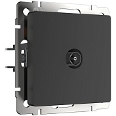 ТВ-розетка проходная черный матовый WL08-TV-2W