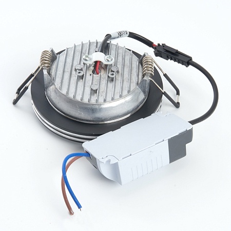 Светодиодный светильник Feron AL612 встраиваемый 7W 4000K черный - фото