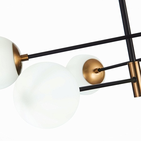 Люстра потолочная ST-Luce Бронза,Черный/Белый E27 6*40W SL1203.402.06 - фото