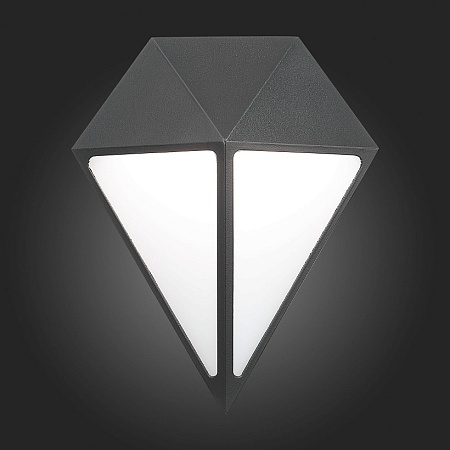 Светильник уличный настенный ST-Luce Черный/Белый,Черный LED 1*12W 4000K SL9500.441.01 - фото