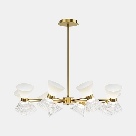 Светильник подвесной ST-Luce латунь/прозрачный, белый, латунь G9 LED 16*5W SL2004.303.16 - фото