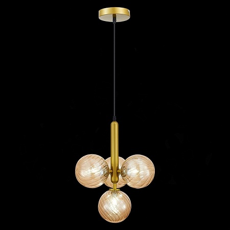 Светильник подвесной Золото/Янтарный G9 4*5W 4000K SLE220323-04 - фото