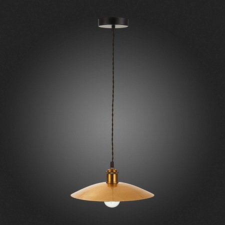 Светильник подвесной ST-Luce Черный/Золотистый E27 1*60W SL1017.203.01 - фото