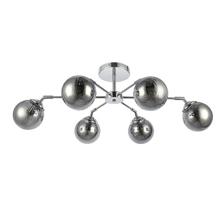 Светильник потолочный Хром/Дымчатый E14 6*40W SLE102202-06 - фото