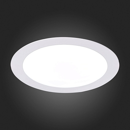 Св-к встр. Белый LED 1*15W 3000K 1 020Lm Ra80 110° IP20 D190xH8 90-265V ST209.538.15 - фото