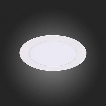 Св-к встр. Белый LED 1*8W 3000K 640Lm Ra80 110° IP20 D120xH30 220-240V ST210.538.08 - фото