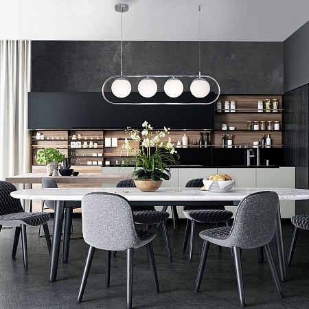 Подвесной светильник Eurosvet 50089/4 хром - фото