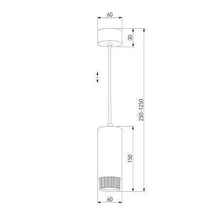Подвесной светильник Nubis GU10 белый 50122/1 Elektrostandard - фото