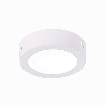 Светильник настенно-потолочный Белый LED 1*6W 3000K 330Lm Ra80 120° IP20 D110xH28 90-26 ST112.532.06 - фото