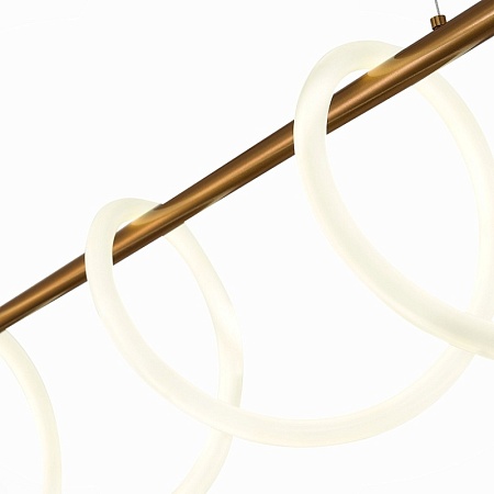 Светильник подвесной ST-Luce Латунь/Белый LED 1*45W 4000K SL6102.303.45 - фото