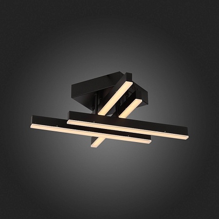 Люстра потолочная ST-Luce Черный/Черный, Белый LED 1*22W 3000K/4000K/6000K SL933.402.04 - фото