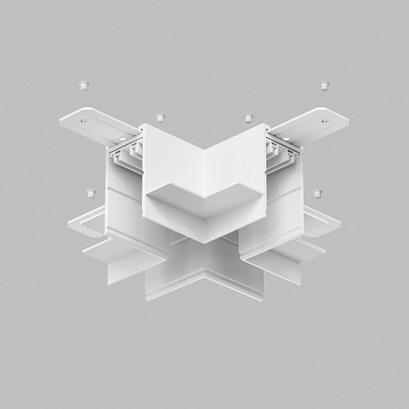 TR2114-WH Коннектор трека SMART для ГКЛ , \"X\" образный, механический , белый - фото