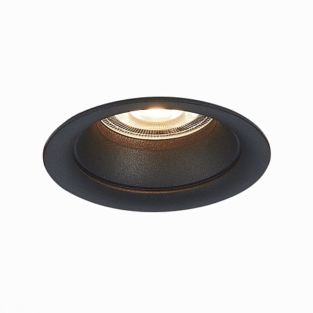 Св-к встр. Черный GU10 1*50W D89xH40 220V Без ламп ST200.408.01 - фото