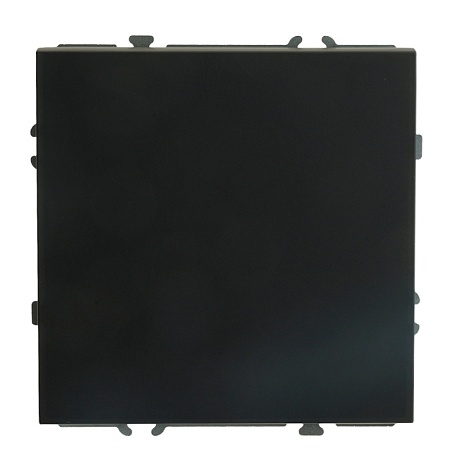 Переключатель 1-клавишный (механизм), STEKKER, 250В, 10A, серия Эмили, RSW10-5105-05, черный уголь, soft touch - фото