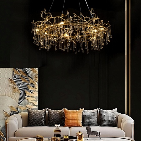 10068/800 GD Подвесная люстра LOFT IT Bijout - фото