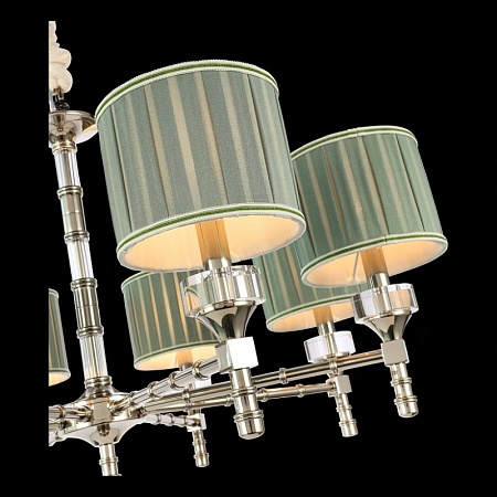 Люстра подвесная ST-Luce Никель/Оливковый E14 8*40W SL1121.103.08 - фото