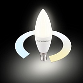 Умная лампа Свеча LED C37 Е14 7W 3300К-6500К CCT+DIM (BLE2779) BLE2779 Elektrostandard