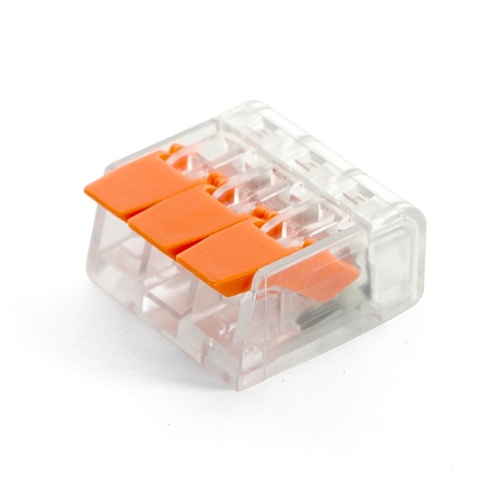 Универсальная компактная клемма 3-проводная STEKKER, LD221-413 - фото